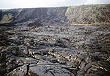 Lava auf dem Weg zum Meer von Hihawai